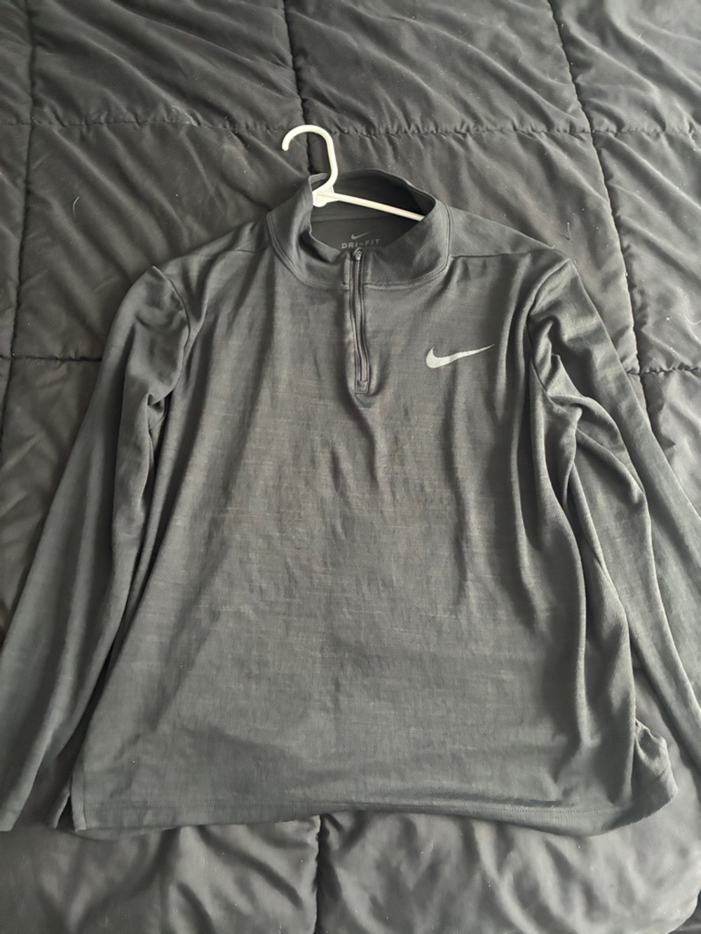 Nike Men’s Black Dri-FIT Quarter-Zip Performance Shirt